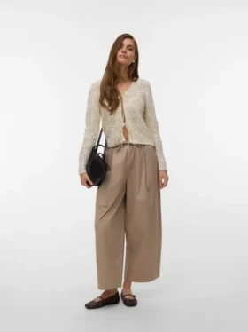 Vmlena-broek met middelhoge taille