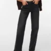 VMLexi-Stretch jeans met middelhoge taille en wijde pijpen