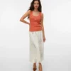 Vmlina midi-rok met hoge taille