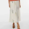 Vmlina midi-rok met hoge taille