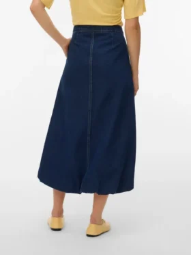 Vmlinda lange rok met middelhoge taille