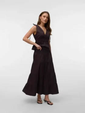Vmlotus lange rok met hoge taille