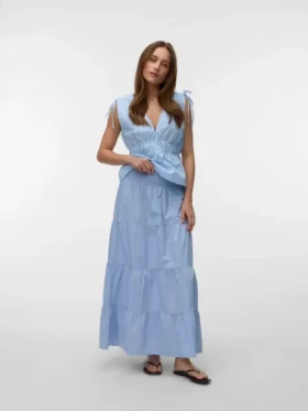 Vmlotus lange rok met hoge taille