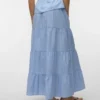 Vmlotus lange rok met hoge taille