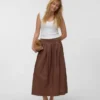 Vmlotus lange rok met middelhoge taille