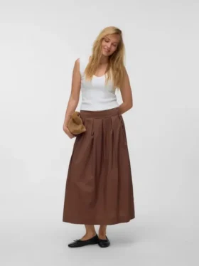 Vmlotus lange rok met middelhoge taille