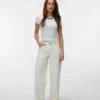 Vmlullu-jeans met lage taille en wijde pijpen