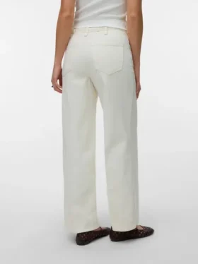 Vmlullu-jeans met lage taille en wijde pijpen