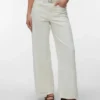 Vmlullu-jeans met lage taille en wijde pijpen