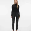 Vmluxe broek met middelhoge taille