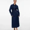 Vmmaiken midi-rok met hoge taille