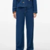 Vmmargot-Jeans met hoge taille en wijde pijpen