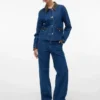 Vmmargot-Jeans met hoge taille en wijde pijpen