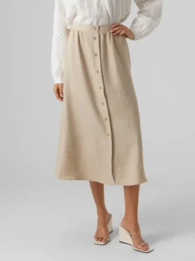 Vmmelaney lange rok met hoge taille