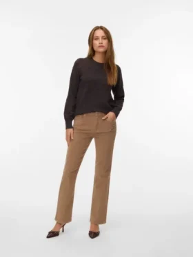 Vmmelisa broek met middelhoge taille