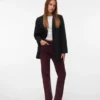 Vmmelisa broek met middelhoge taille