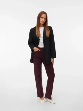 Vmmelisa broek met middelhoge taille