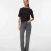 Vmmelisa-Jeans met middelhoge taille en wijde pijpen