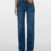 Vmmelisa-Jeans met middelhoge taille en wijde pijpen