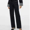 Vmmelisa-Jeans met middelhoge taille en wijde pijpen
