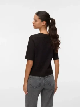 Vmmelisa-Jeans met middelhoge taille en wijde pijpen