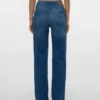 Vmmelisa-Jeans met middelhoge taille en wijde pijpen