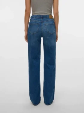 Vmmelisa-Jeans met middelhoge taille en wijde pijpen