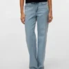 Vmmelisa-Jeans met middelhoge taille en wijde pijpen