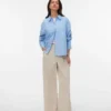 Vmmeng broek met middelhoge taille