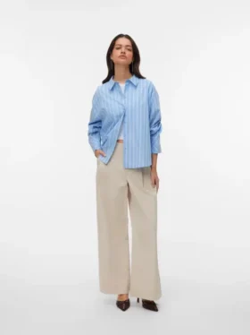 Vmmeng broek met middelhoge taille