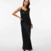 Vmmerle midi-rok met middelhoge taille
