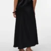 Vmmerle midi-rok met middelhoge taille