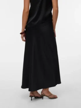 Vmmerle midi-rok met middelhoge taille
