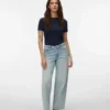Vmmilou jeans met middelhoge taille en wijde pijpen