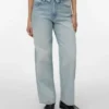 Vmmilou jeans met middelhoge taille en wijde pijpen