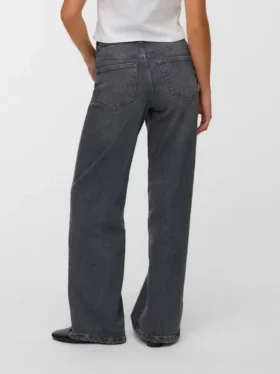 Vmmira-Jeans met middelhoge taille en wijde pasvorm