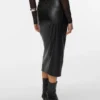 Vmnatalie midi-rok met hoge taille