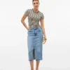 Vmnatalie midi-rok met hoge taille