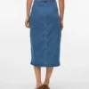 Vmnatty midi-rok met middelhoge taille