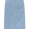 Vmnatty midi-rok met middelhoge taille