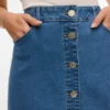 Vmnatty midi-rok met middelhoge taille