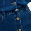 Vmnatty midi-rok met middelhoge taille