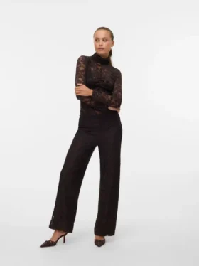 Vmneline-broek met hoge taille