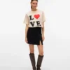 Vmnelly kort rokje met hoge taille
