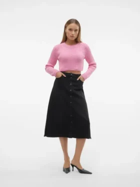 Vmnelly lange rok met hoge taille