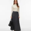 Vmneomi lange rok met hoge taille