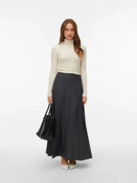 Vmneomi lange rok met hoge taille