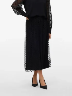 Vmnetha lange rok met hoge taille