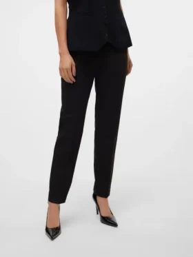 Vmnila-broek met middelhoge taille