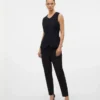 Vmnila-broek met middelhoge taille
